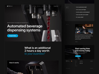 FloSmart - Revolutionizing Beverage Automation 3d automation design graphic design innovation ui uiux userexperience ux webdesign