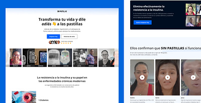 SinPastillas Home page redesign ui web webdesign