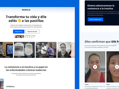 SinPastillas Home page redesign ui web webdesign