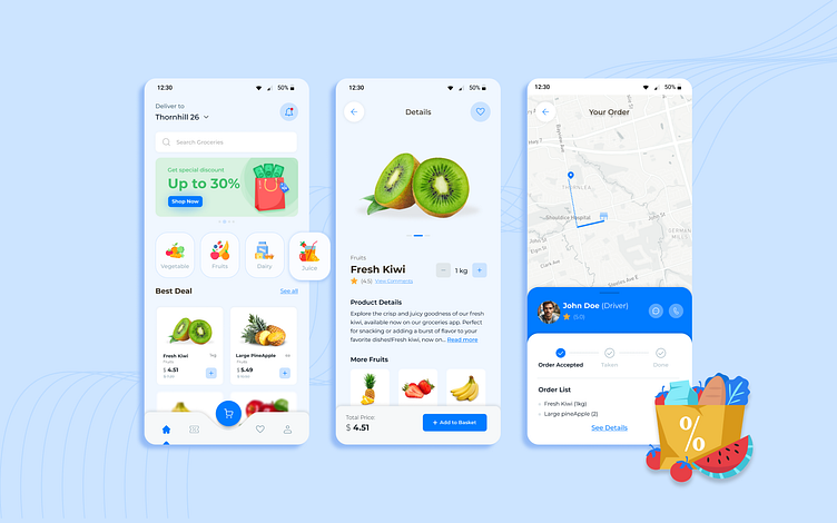 Grocery Online Shop by Behnaz Aliakbar on Dribbble