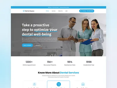 Dental Clinic Landing Page dashboard design dental dental care dental care landing page dental care website dental clinic dental clinic home page dental clinic landing page dental landing page dental ui design dental website dental website design dentist landing page dentist website doctor landing page doctor website design figma design figma ui figma ui design medical website