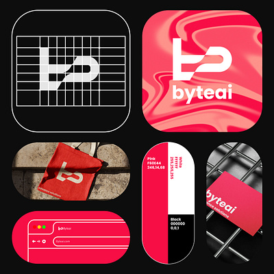 byteai Logo mark ai logo branding design design inspiration logo design logo mark visual identity