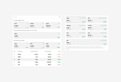 Work #01 exchange product product design search bar ui user interface ux web3