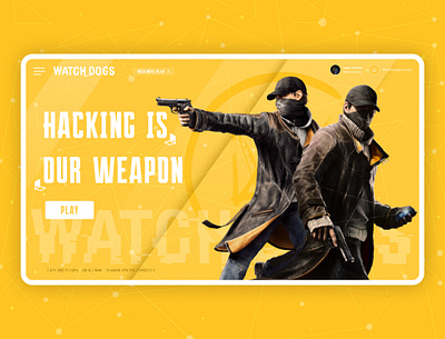 Watch Dog Hero Section UI Design Concept apex legends branding epic games game game art game design gaming website gaming website ui hero section hero section design steam website ui ui uiux uiux design user experience user interface valorant watch dog watch dog website website ui