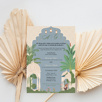 Indian Wedding Card adove branding graphic design illustrator logo wedding