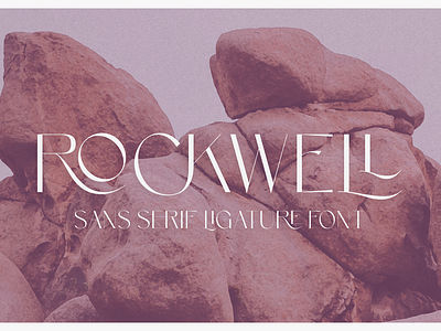 Rockwell - Ligature Font brand identity branding custom display font elegant fancy free free font freebie ligature logo logo design logos luxury type typeface