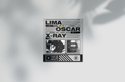 LIMA OSCAR X-RAY постер design graphic design illustrator photoshop poster typography