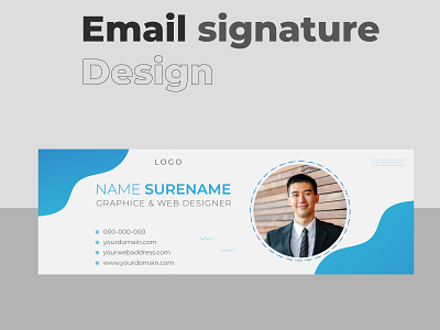 Email signature template design branding business corporate cyn desihn email email template flat graphic design modern signature template white