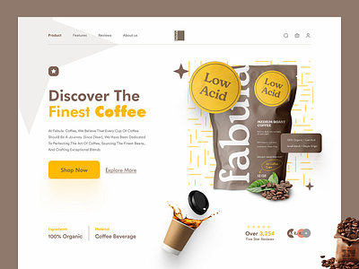 Coffee shop website design In figma coffee shop website figma figma design landing page product page product website uiux design website design