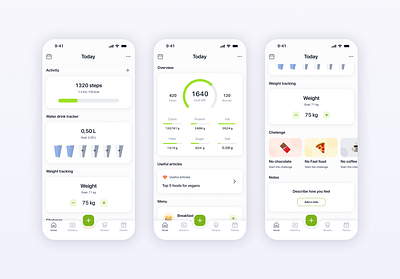 Nutrition mobile app app design mobile mobile app mobile app design nutrition nutrition app recipe ui ux