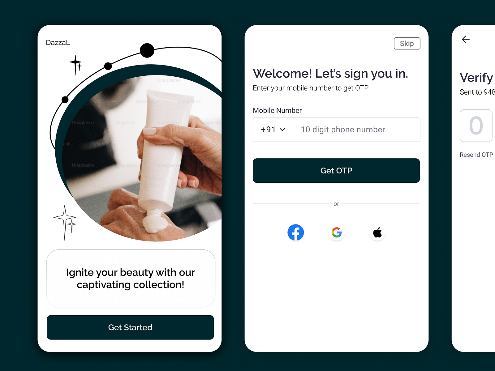 Mobile Sign Up Screens By Ashiti On Dribbble