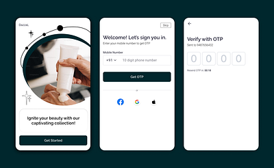 Mobile Sign Up Screens ui