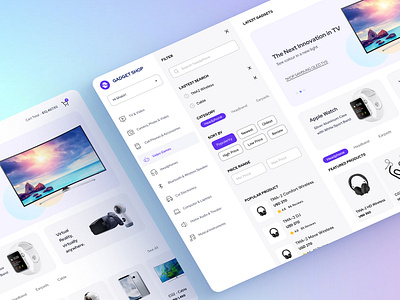 Gadget Shop- Multiple Product Ecommerce Store ecommerce landing page ecommerce website figma design figma website landing page uiux design website design