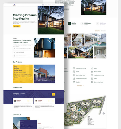 MSR Shelters: Architectural Elegance in Web Design architecture figma inspiration projectpage projects realestate ui ux webdesign