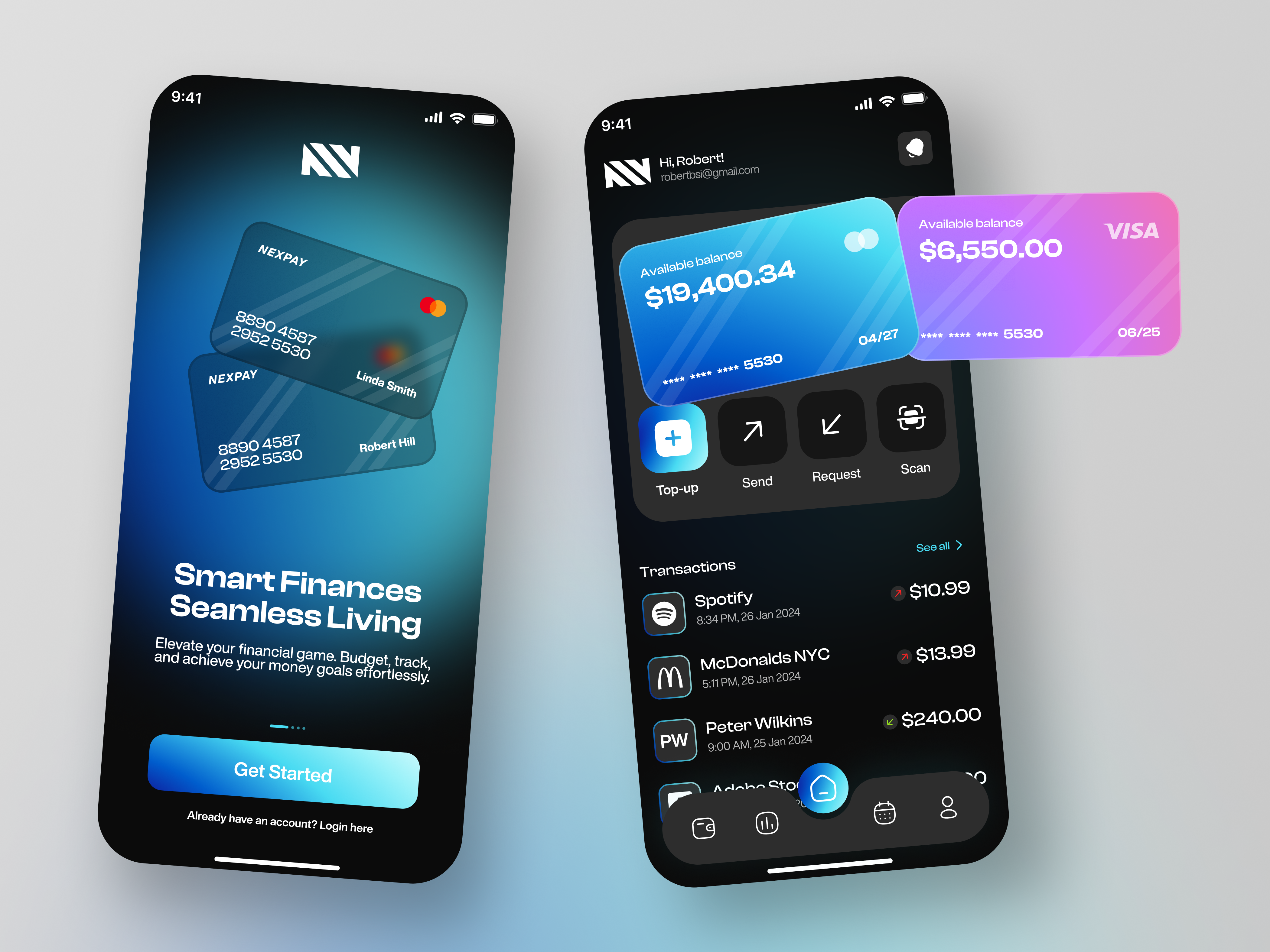 Finance App - Mobile UI/UX Design design finance finance app fintech mobile app mobile app ui mobile app ui design mobile ui product design ui ui design uiux uiux design user interface ux design