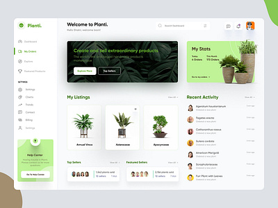 Planti- Ecommerce Dashboard Design dashboard dashboard design ecommerce dashboard