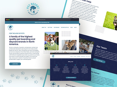 Pet Resort Hospitality Group - New Website Design & Build ux ux design web design