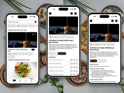 FlavorFusion - Food Recipe App app app design application arexperience branding design designthinking digitalcraftsmanship dribbbleshowcase ecofriendlydesign food food app homepage interactiveui ui uiuxdesign userexperiencejourney ux