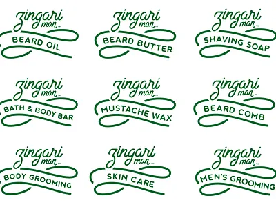 Zingari System Lock-Up adobe illustrator banner branding design system graphic design logo packaging system type design typography system