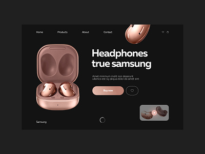 Samsung mainpage concept concept design concept samsung web design website website concept