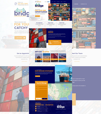 Logistic Website Design figma graphic design ui web design website design