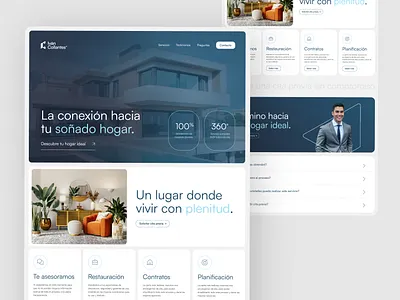 Landing page designed, Real Estate 3d animation bento brand branding clean design framer graphic design icon landing logo minimal motion graphics nocode onepage real estate ui web website