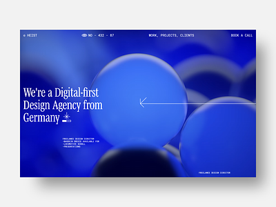 Heist Agency - Webdesign design modern trends trendy ui webdesign website