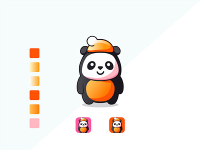 Panda Mascot Logo Design animal animal art animal logo branding cartoony character cute design funny happy panda icon illustration logo logotype mascot panda panda logo technology vector wild