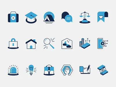 Icon Set branding graphic design icon design icon set iconography icons illustration line art logo missional org org icons organizations pictograms ui ui icons vector vector icons web web icons