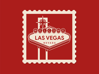 Las Vegas america icon illustration las vegas logo postage postage stamp syamp symbol united states usa welcome