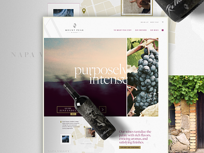 Mount Peak Winery design redesign ui webdesign winery