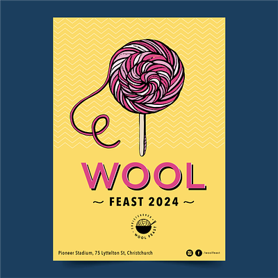 Poster Design for Wool feast poster wool yarn