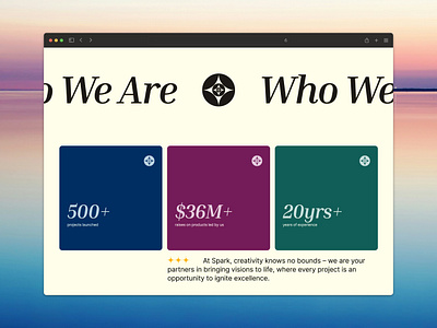 Who we are section - Design agency branding design ui ux