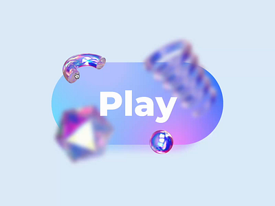 Play Animation Button | Webflow Cloneable 3d animation button button animation button design gradient graphic design hover interaction play ui uidesign web webflow