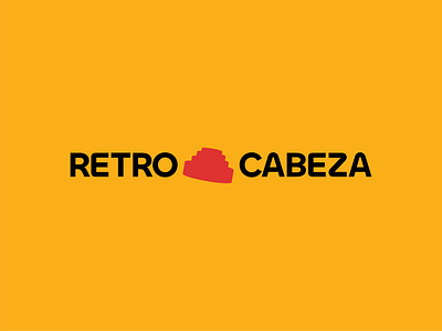 Retro Cabeza Logo Concept brand branding design game gaming graphic graphic design hat identity logo logo design red retro retro gaming vector videogame vintage visual visual identity yelloe