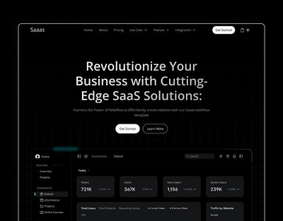SaaS Website Design analytics business design figma product marketing saas startup uiux user interface web design