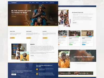 TrueKeepers website design app beautiful branding design giving wesite graphic design heropage illustration inspiration landing page landingpage latest logo love ngo smile truekeepers ui uiux website