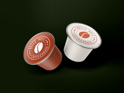 Hellz Hole Coffeehouse Coffee Pods brandidentity branding graphic design identity logo logodesign packaging restaurant