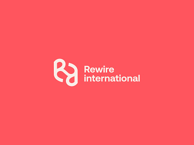 Rewire international branding logo
