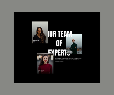 Design agency - Team section team section ui user experience web design