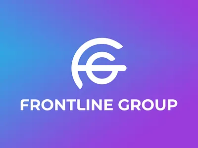 Frontline Group Primary Logo brand brand guidelines brand identity branding call center design graphic design identity identity design logo logo design simple vector