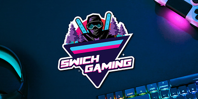 Primary Logo / Badge For Swich Gaming Group brand identity branding design gaming gaming logo graphic design identity illustration logo logo design utah vector