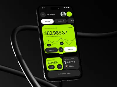 Finance App — Concept animation branding design graphic design illustration logo mobiledesign motion graphics ui