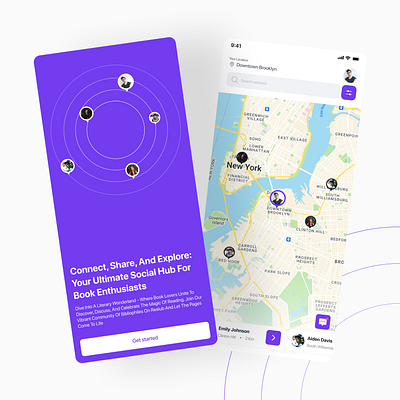 Social Networking Book Enthusiast Mobile App book enthusiast figma mobile app ui uiux user interface