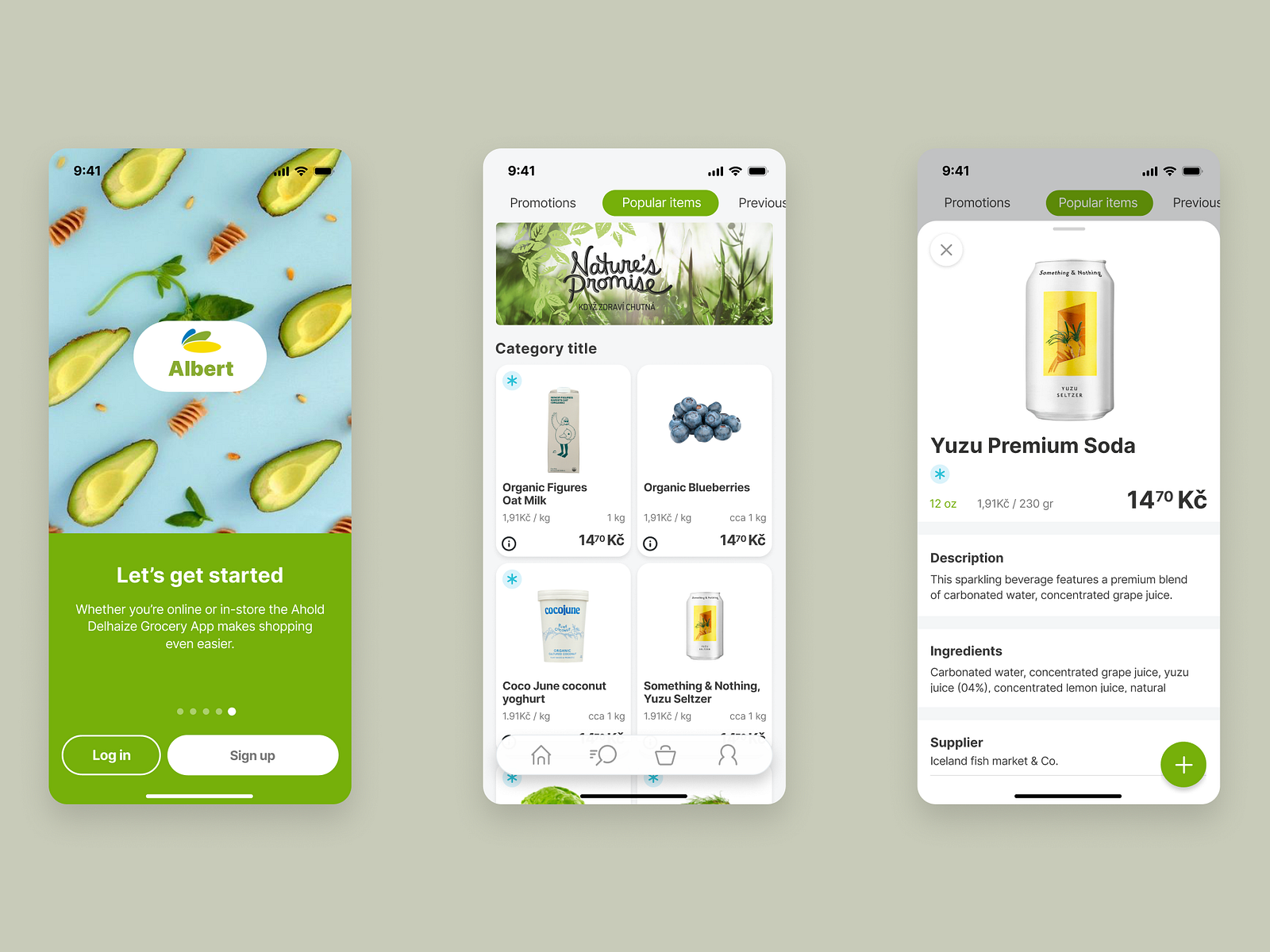 Albert Grocery App by Kendyl Bird on Dribbble