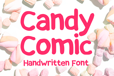 Candy Comic Font cartoon comic design display font font font design graphic graphic design hand drawn font hand drawn type hand lettering handwritten headline lettering logotype text type design typeface typeface design typography