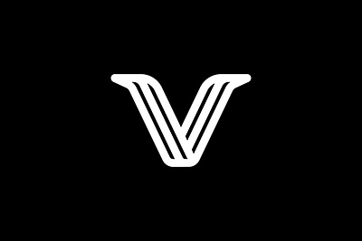 Letter V Stripes Logo branding design graphic design initial v letter v logo logo v logos minimalist modern monogram simple typography v logo v striped logo vector
