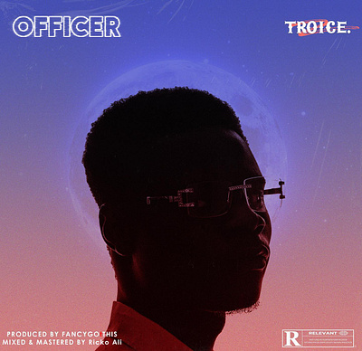 OFFICER - Troice animation collage cover art design graphic design illustration music