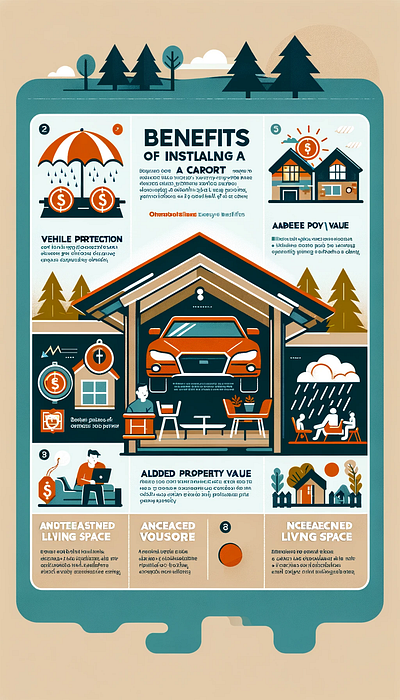 Carports Infographics graphic design