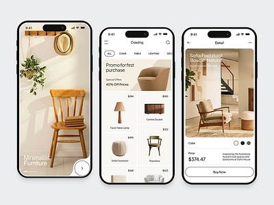 Furniture app design in figma app design ecommerce ecommerce app figma app figma design furniture app mobile app